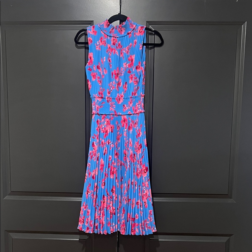 Nanette Lepore Blue and Pink Floral Dress